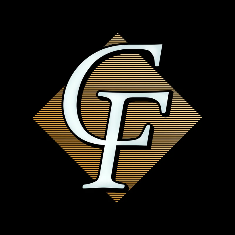 Champaign's Finest monogram, Gold on black variant.