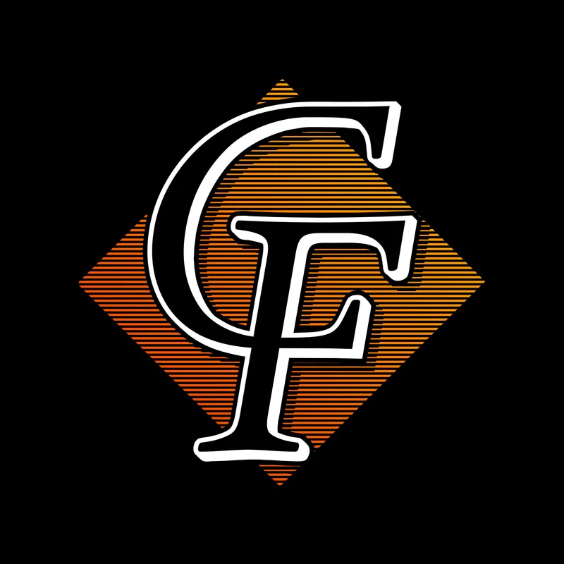 Champaign's Finest monogram, Orange fade variant.